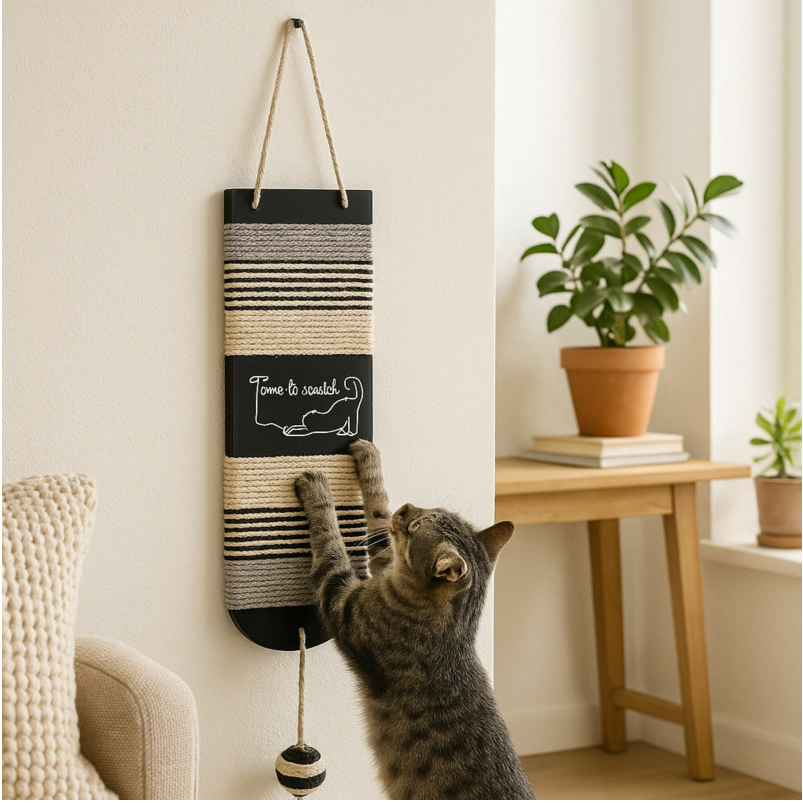 Griffoir mural pour chat Time Noir – Bobby
